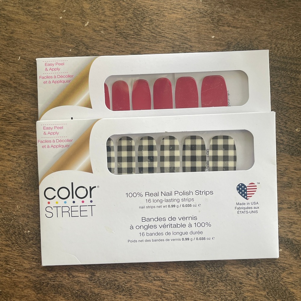 Color Street Plaid About You Beijing Beauty Nail Polish‎ Strips New Sealed